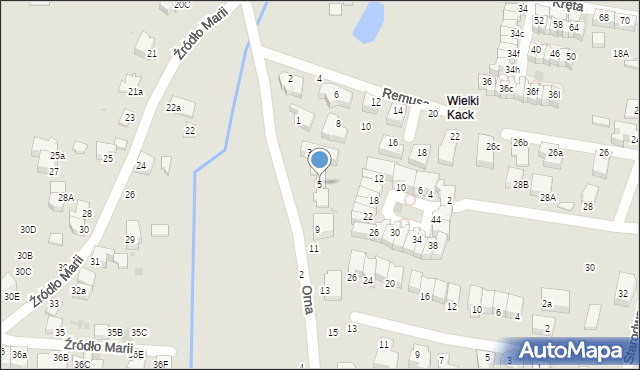 Gdynia, Orna, 5, mapa Gdyni