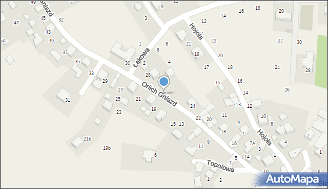 Giebułtów, Orlich Gniazd, 26, mapa Giebułtów