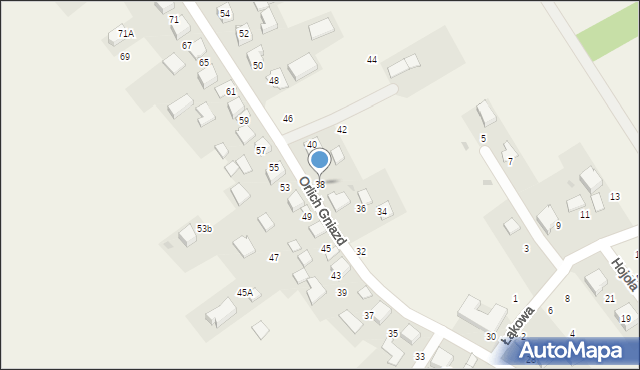 Giebułtów, Orlich Gniazd, 38, mapa Giebułtów