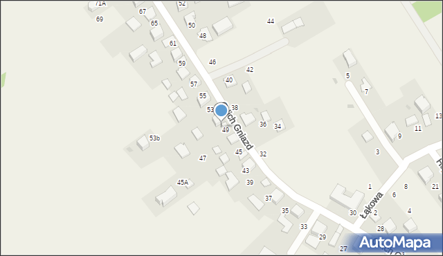 Giebułtów, Orlich Gniazd, 51, mapa Giebułtów