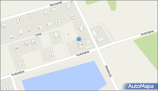 Glinik, Orla, 2, mapa Glinik