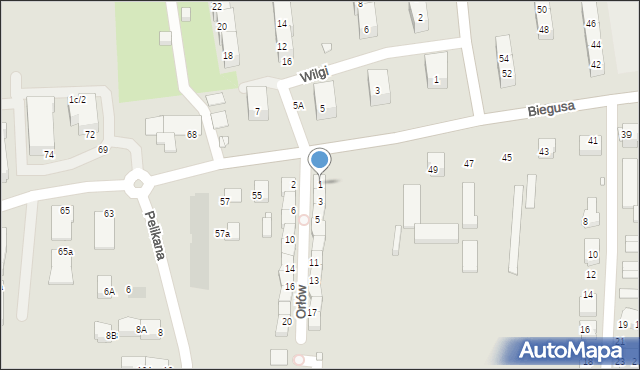 Gliwice, Orłów, 1, mapa Gliwic