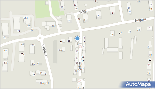 Gliwice, Orłów, 6, mapa Gliwic