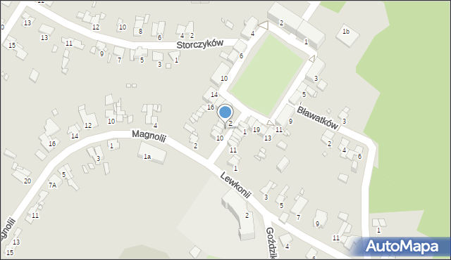 Gliwice, Orchidei, 6, mapa Gliwic
