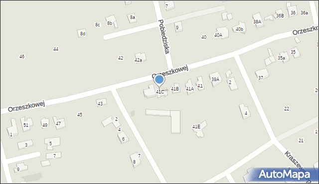 Gniezno, Orzeszkowej Elizy, 41C, mapa Gniezna