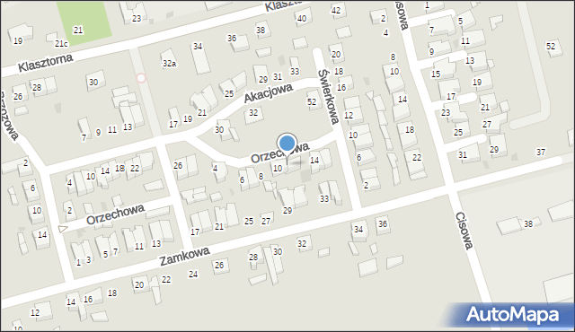 Gołańcz, Orzechowa, 12, mapa Gołańcz