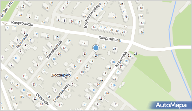 Goleniów, Orzeszkowej Elizy, 16, mapa Goleniów