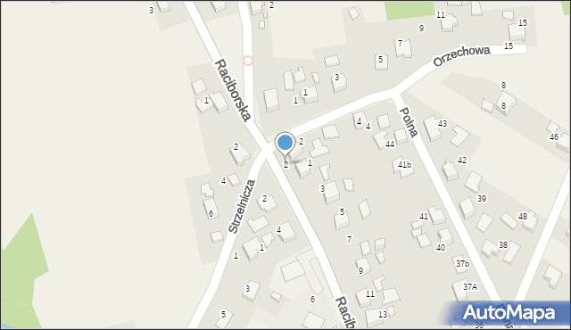 Gorzyczki, Orzechowa, 2, mapa Gorzyczki