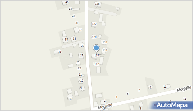 Grębynice, Orlich Gniazd, 114, mapa Grębynice