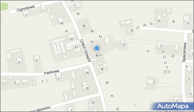 Grębynice, Orlich Gniazd, 50, mapa Grębynice