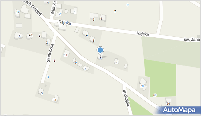 Grębynice, Orlich Gniazd, 6, mapa Grębynice