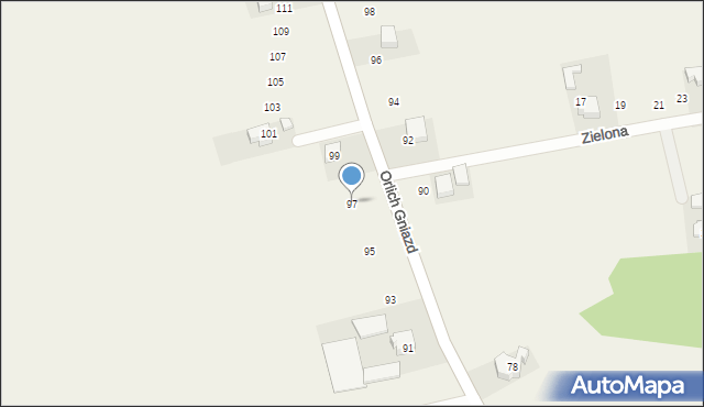 Grębynice, Orlich Gniazd, 97, mapa Grębynice