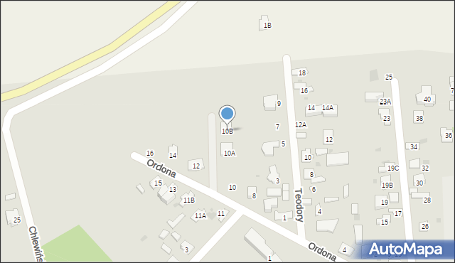 Grodzisk Mazowiecki, Ordona J., 10B, mapa Grodzisk Mazowiecki