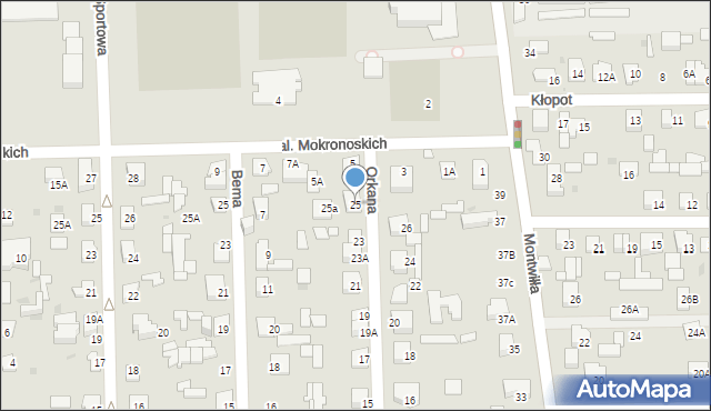 Grodzisk Mazowiecki, Orkana Władysława, 25, mapa Grodzisk Mazowiecki