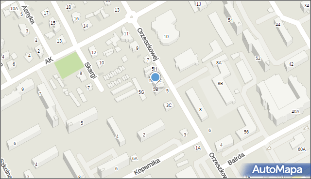 Grodzisk Mazowiecki, Orzeszkowej Elizy, 5B, mapa Grodzisk Mazowiecki