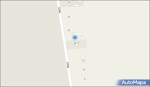 Grodztwo, Orla, 14, mapa Grodztwo