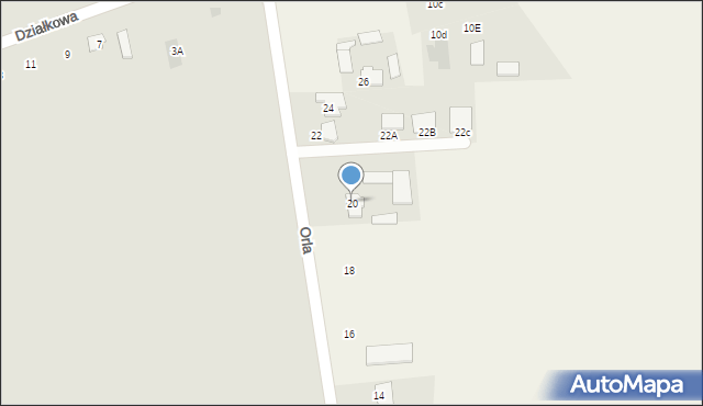 Grodztwo, Orla, 20, mapa Grodztwo