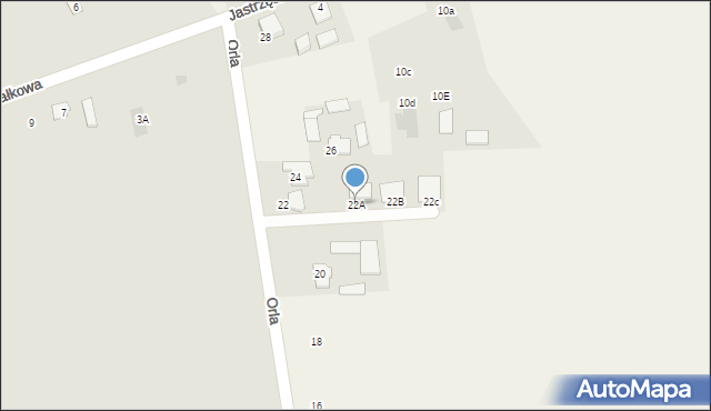 Grodztwo, Orla, 22A, mapa Grodztwo