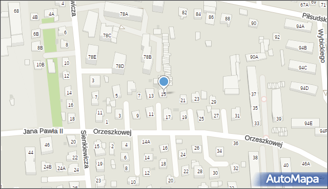 Grójec, Orzeszkowej Elizy, 15, mapa Grójec