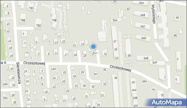 Grójec, Orzeszkowej Elizy, 27, mapa Grójec