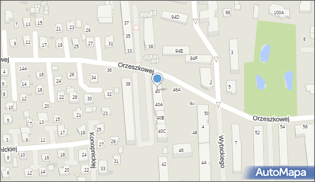 Grójec, Orzeszkowej Elizy, 40, mapa Grójec