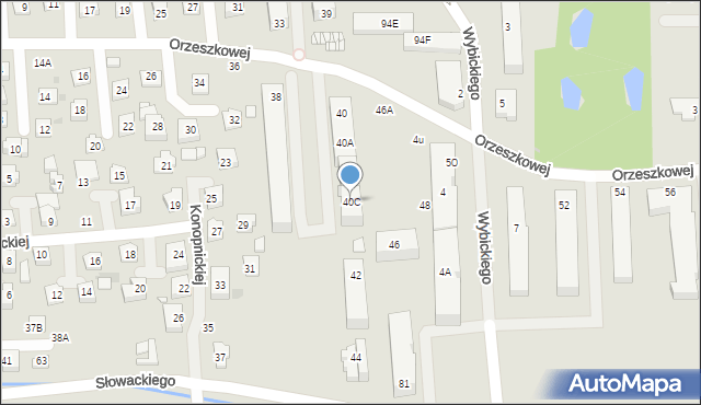 Grójec, Orzeszkowej Elizy, 40C, mapa Grójec