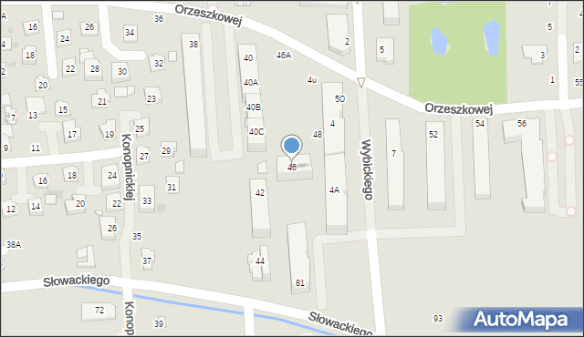 Grójec, Orzeszkowej Elizy, 46, mapa Grójec