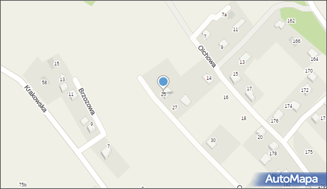 Hecznarowice, Orzechowa, 25, mapa Hecznarowice