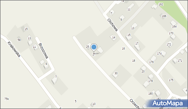 Hecznarowice, Orzechowa, 27, mapa Hecznarowice