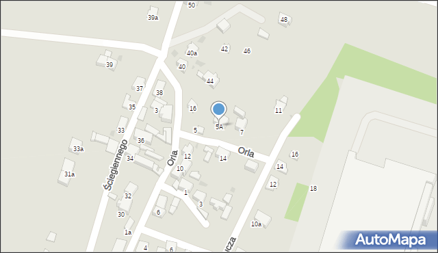 Imielin, Orla, 5A, mapa Imielin