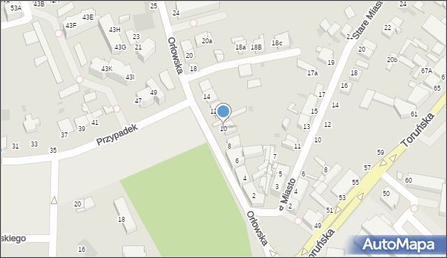 Inowrocław, Orłowska, 10, mapa Inowrocławia