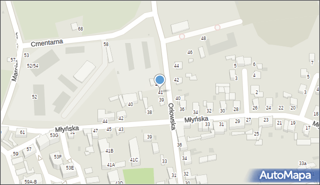 Inowrocław, Orłowska, 41, mapa Inowrocławia