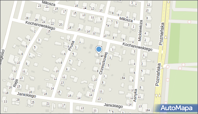 Inowrocław, Orzeszkowej Elizy, 4a, mapa Inowrocławia