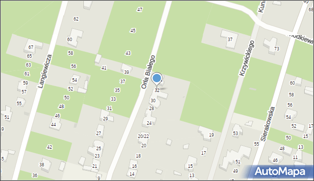 Izabelin C, Orła Białego, 32, mapa Izabelin C