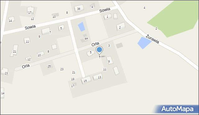 Jagatowo, Orla, 7, mapa Jagatowo