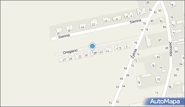 Janczewice, Oregano, 17, mapa Janczewice