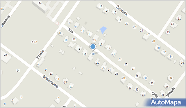 Jelcz-Laskowice, Orla, 18, mapa Jelcz-Laskowice