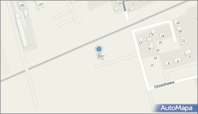 Jenin, Orzechowa, 15, mapa Jenin