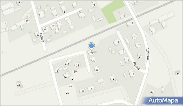 Jenin, Orzechowa, 19, mapa Jenin