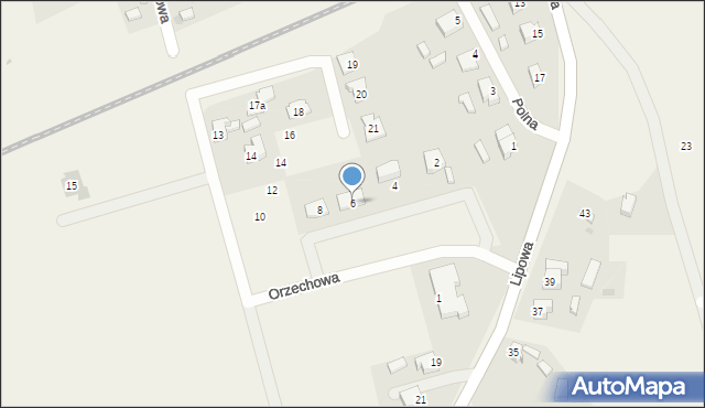 Jenin, Orzechowa, 6, mapa Jenin