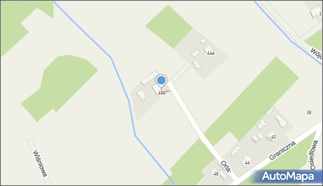Jesionka, Orla, 44B, mapa Jesionka