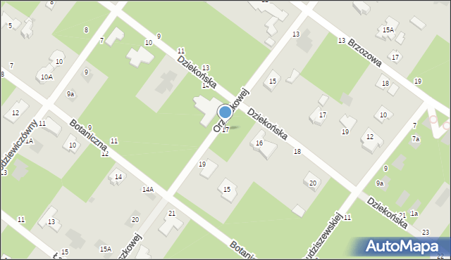 Józefów, Orzeszkowej Elizy, 17, mapa Józefów