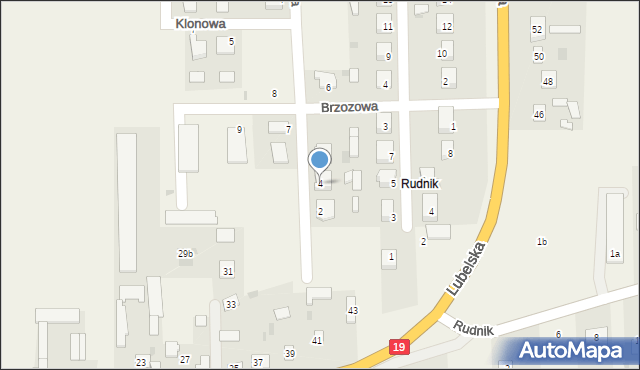 Kąkolewnica, Orzechowa, 4, mapa Kąkolewnica