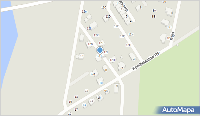 Kamień Pomorski, Orzeszkowej Elizy, 12r, mapa Kamień Pomorski