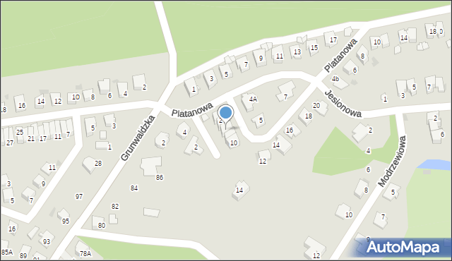 Kędzierzyn-Koźle, Orzechowa, 6, mapa Kędzierzyna-Koźle