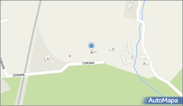 Kiczyce, Orłowa, 35, mapa Kiczyce