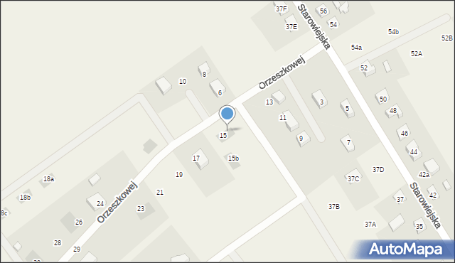 Kiełpino, Orzeszkowej Elizy, 15a, mapa Kiełpino