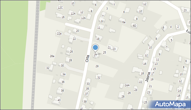 Kobiór, Orla, 27, mapa Kobiór