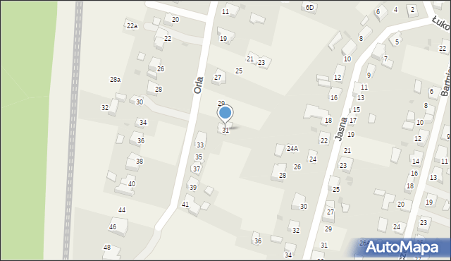 Kobiór, Orla, 31, mapa Kobiór