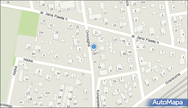 Kobyłka, Orszagha Antoniego, 10C, mapa Kobyłka